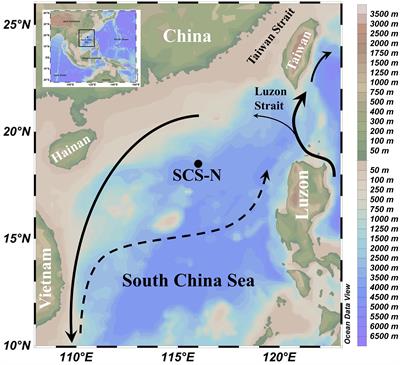 Deep Ocean Particle Flux in the Northern South China Sea: Variability on Intra-Seasonal to Seasonal Timescales